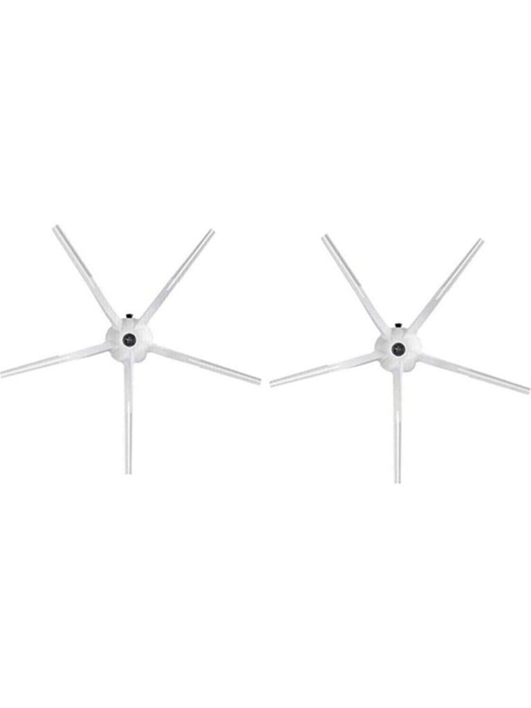 2 Adet Roborock S5 Max S6 S51 Uyumlu 5 Kollu Beyaz Yan Fırça